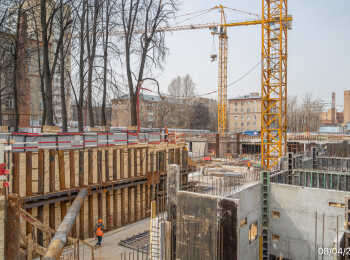 Семеновский парк 2 ход строительства на Апрель 2024