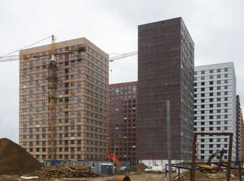 фото строительства жк Бунинские луга Апрель 2024