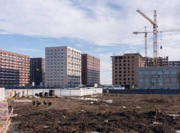 фото строительства жк Таллинский парк Апрель 2024