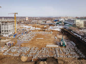 фото строительства жк Сиберово Апрель 2024
