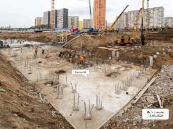 фото строительства жк Большое Путилково Май 2024