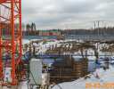 Заречный парк ход строительства на Март 2025