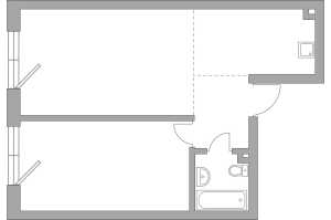 Планировка 2-комнатной квартиры в HighWay