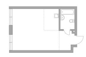 Планировка 1-комнатной квартиры в HighWay