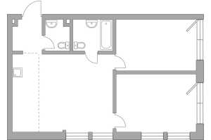 Планировка 3-комнатной квартиры в HighWay