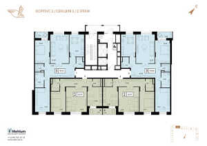 Планировка 2-комнатной квартиры в Преображенская площадь