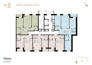 Планировка 1-комнатной квартиры в Преображенская площадь