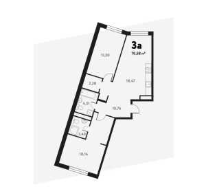 Планировка трехкомнатной квартиры в Южное Пушкино