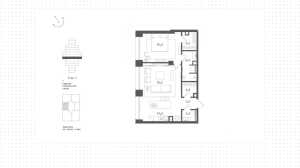 Планировка 1-комнатной квартиры в Forum
