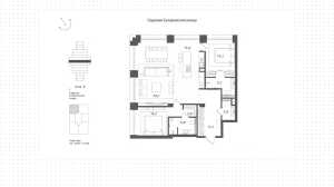 Планировка 2-комнатной квартиры в Forum