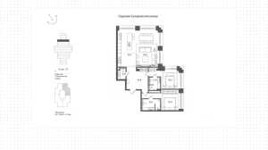 Планировка 3-комнатной квартиры в Forum