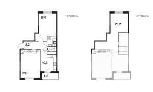 Планировка 3-комнатной квартиры в Поколение