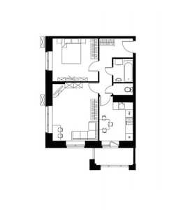 Планировка 2-комнатной квартиры в Лесобережный