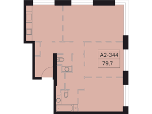 Планировка 3-комнатной квартиры в Level Амурская