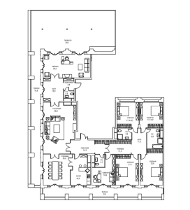 Планировка 4-комнатной квартиры в Оливковый дом - тип 3