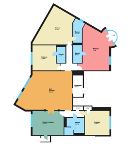 Планировка 4-комнатной квартиры в Вавилово - тип 2