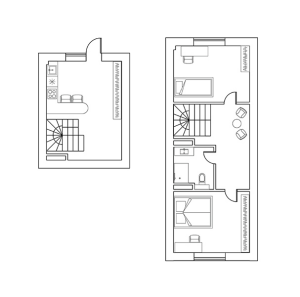 Планировка 2-комнатной квартиры в 7 Даниловский