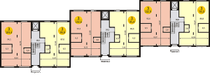 Планировка 3-комнатной квартиры в Успенский квартал