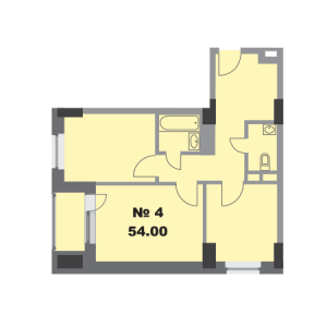Планировка 2-комнатной квартиры в Фили Град