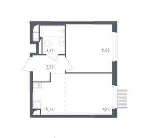 Планировка 2-комнатной квартиры в Мытищи Парк