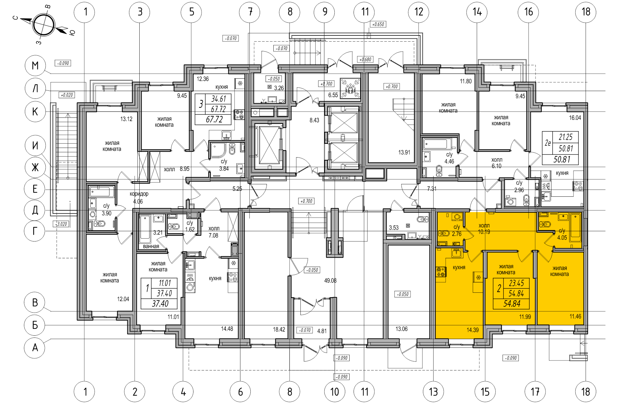 Продажа 2-комнатной квартиры 54.8 м² в Парголово в ЖК Северная долина, пос.  Парголово, 4-й Верхний пер., участок 15. Этаж 1 - купить квартиру за  11055744 руб. | Avaho.ru