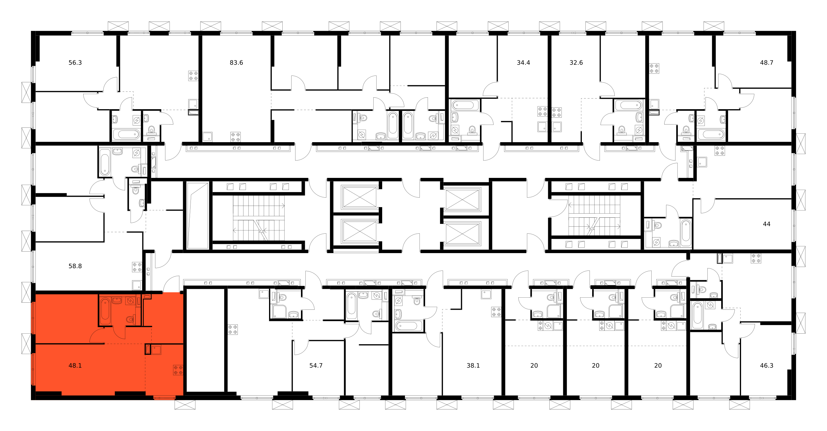 Продажа 1-комнатной квартиры 48.1 м² в Москве в ЖК Алтуфьевское 53. Этаж 22  - купить квартиру за 15056112 руб. | Avaho.ru