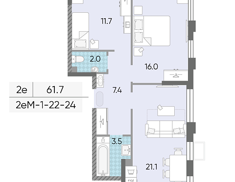 Продается квартира за 23 441 419 ₽