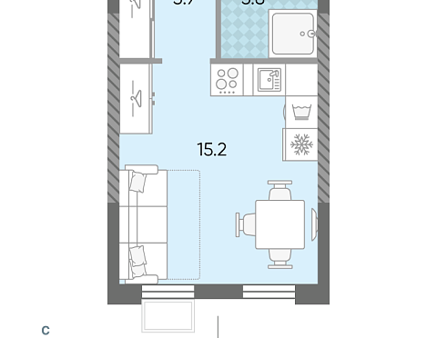 Продается квартира за 10 670 598 ₽