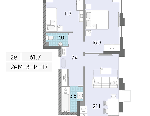 Продается квартира за 20 897 481 ₽