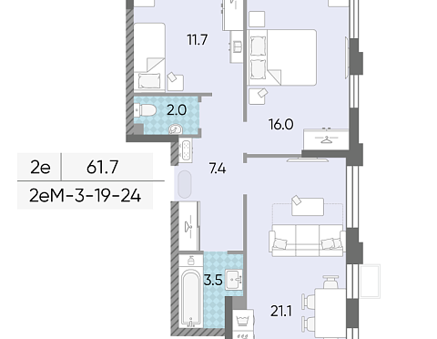 Продается квартира за 21 358 195 ₽