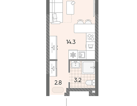 Продается квартира за 8 810 504 ₽