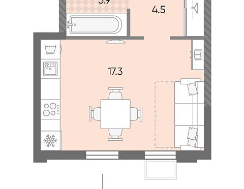 Продается квартира за 9 938 421 ₽