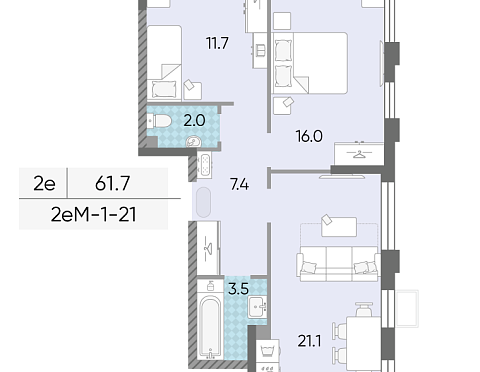 Продается квартира за 21 411 228 ₽