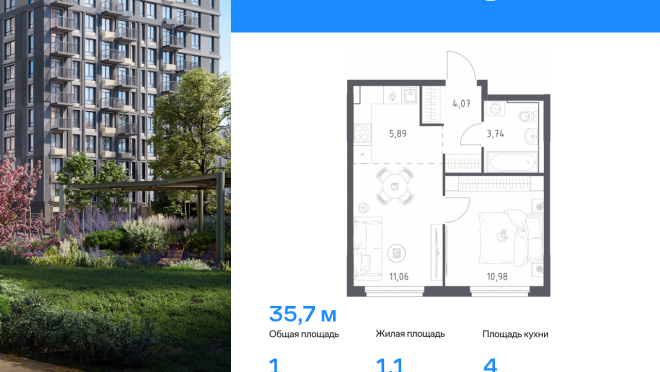 Продается квартира за 5 331 979 ₽