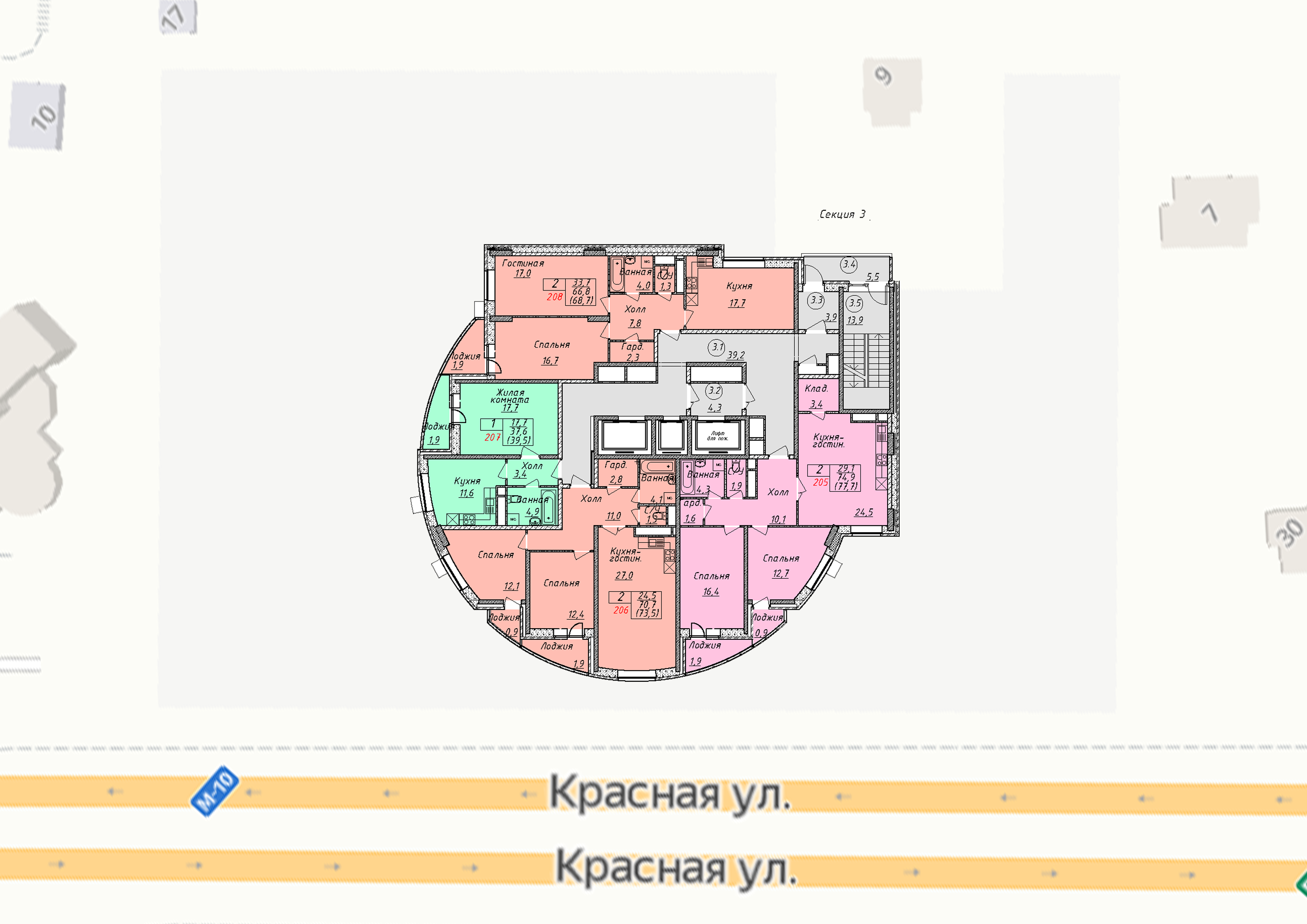 Планировки квартир в ЖК Никольская панорама (Солнечногорск) | Avaho.ru