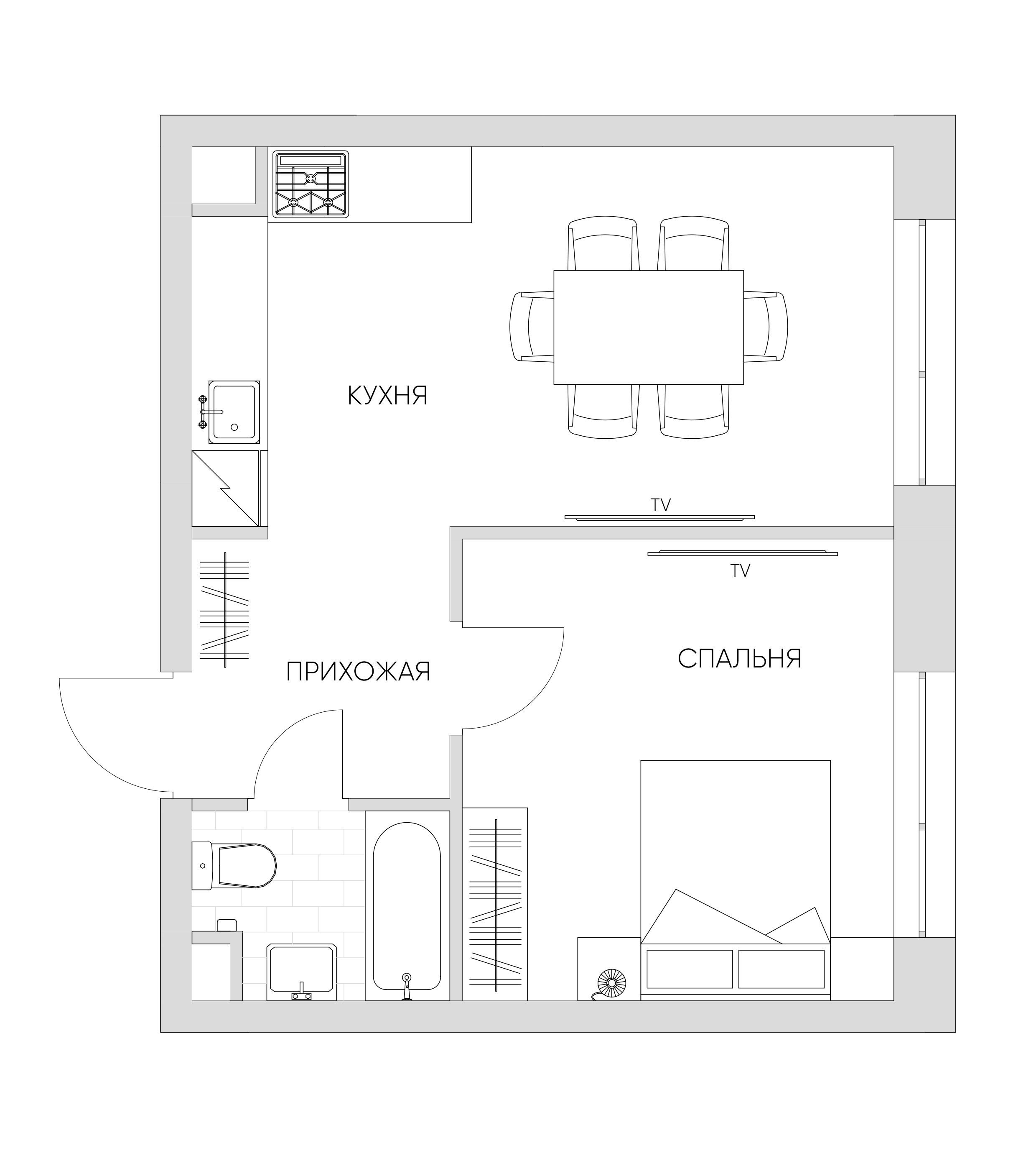 1 комн. квартира, 35.9 м², 14 этаж 