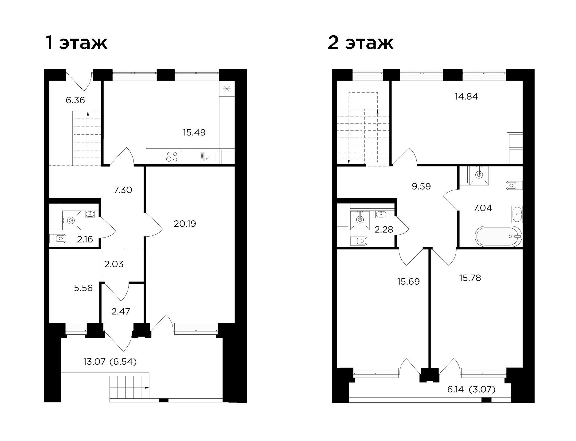 4 комн. квартира, 143.5 м², 1 этаж 