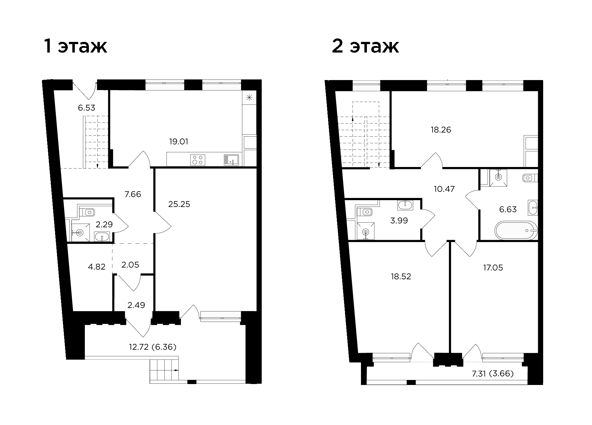 4 комн. квартира, 162.2 м², 1 этаж 