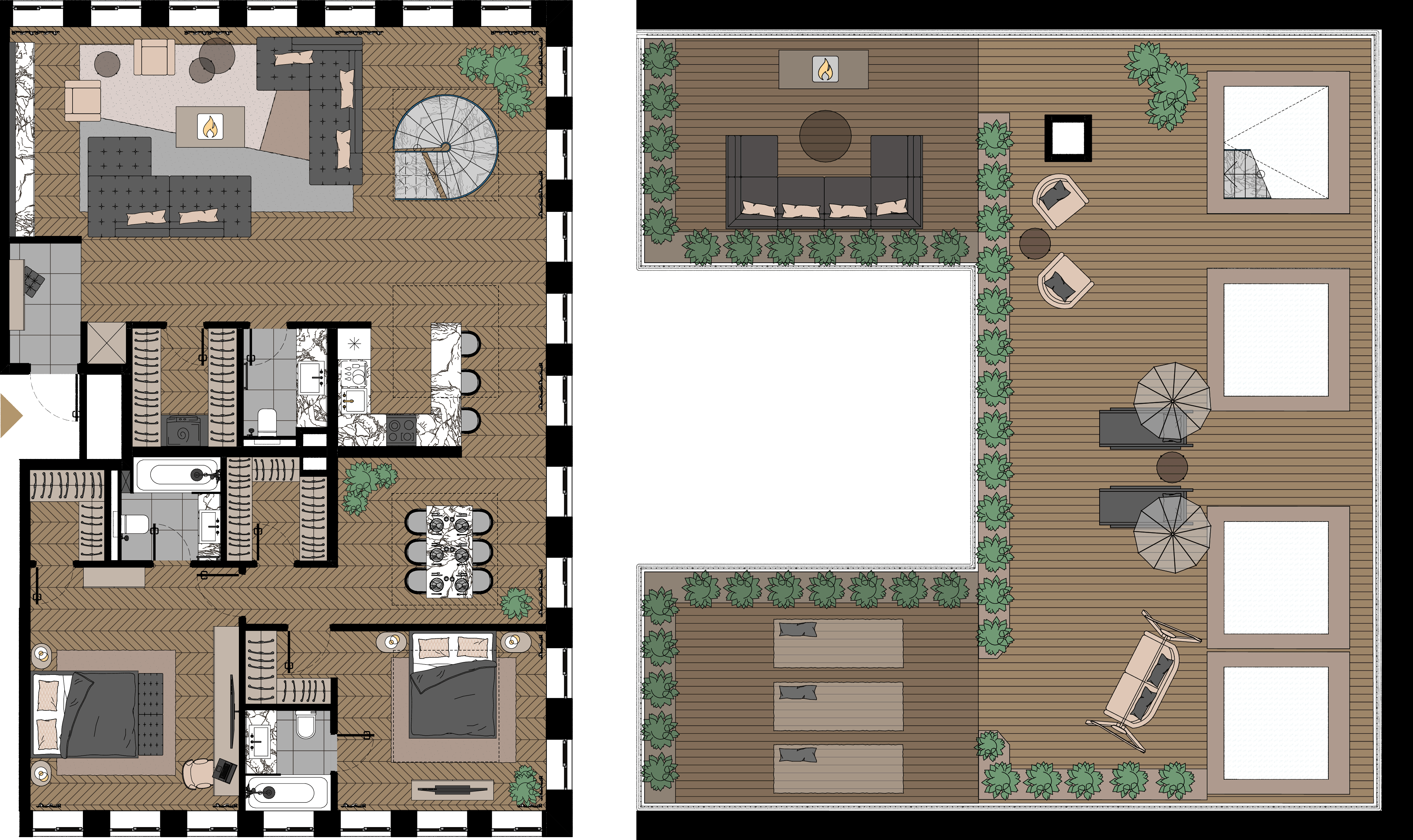 2 комн. квартира, 147.8 м², 23 этаж  (из 23)