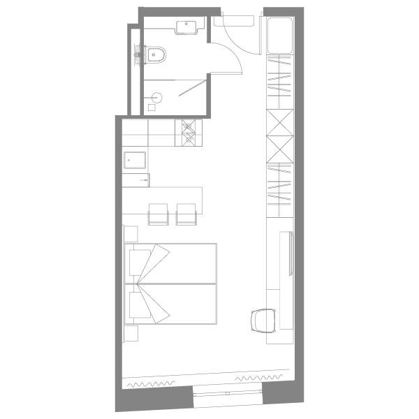 студия, 30.2 м², 15 этаж 