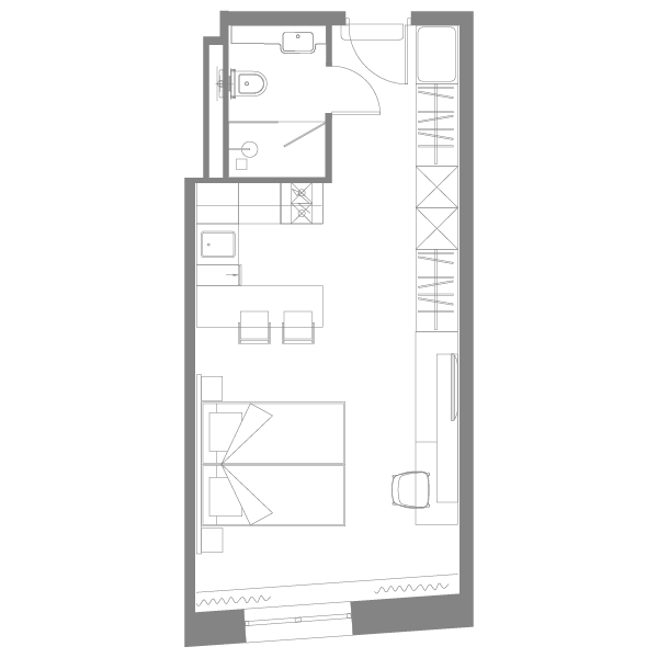 студия, 30.5 м², 18 этаж 