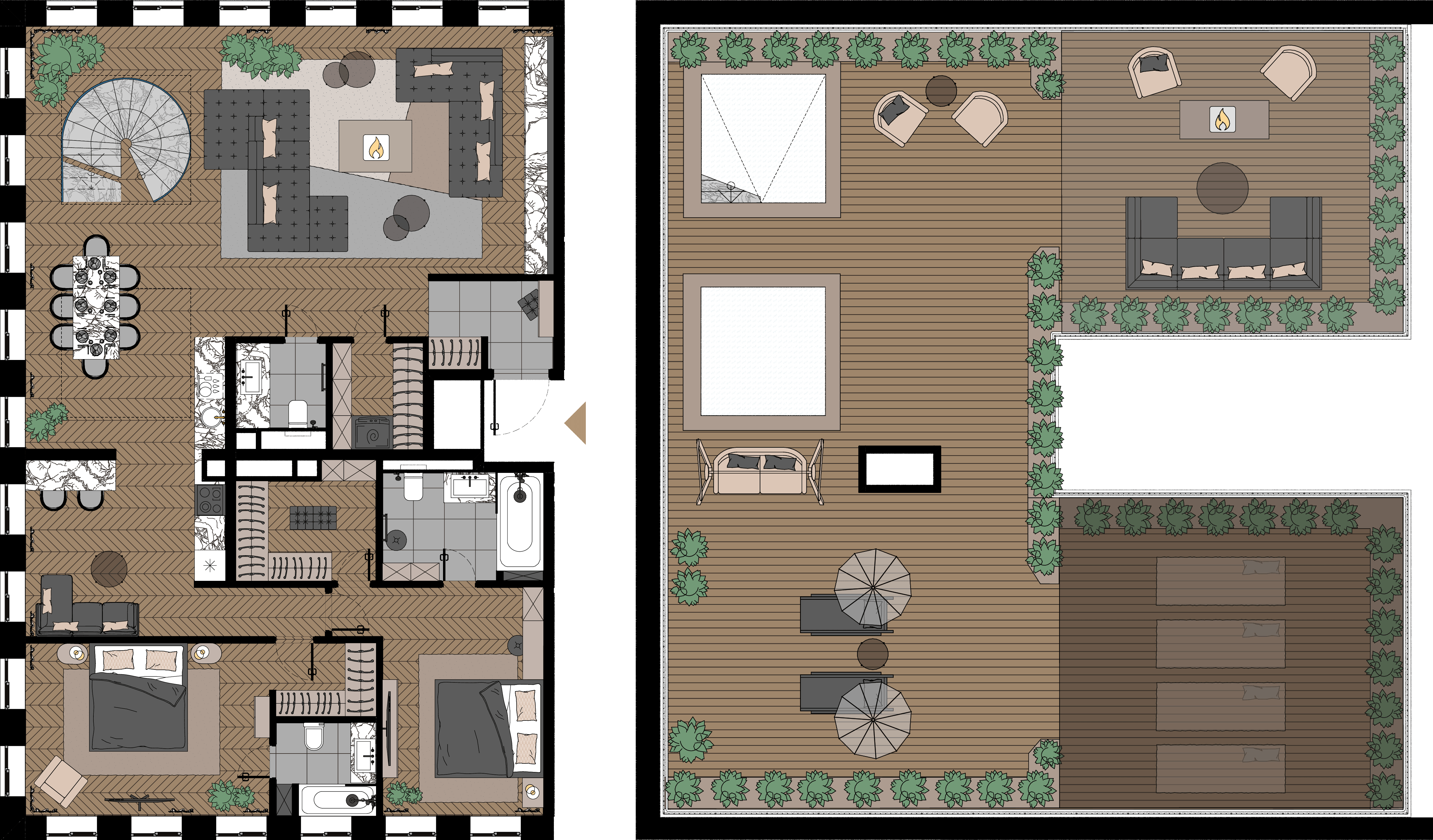 2 комн. квартира, 145.4 м², 23 этаж  (из 23)