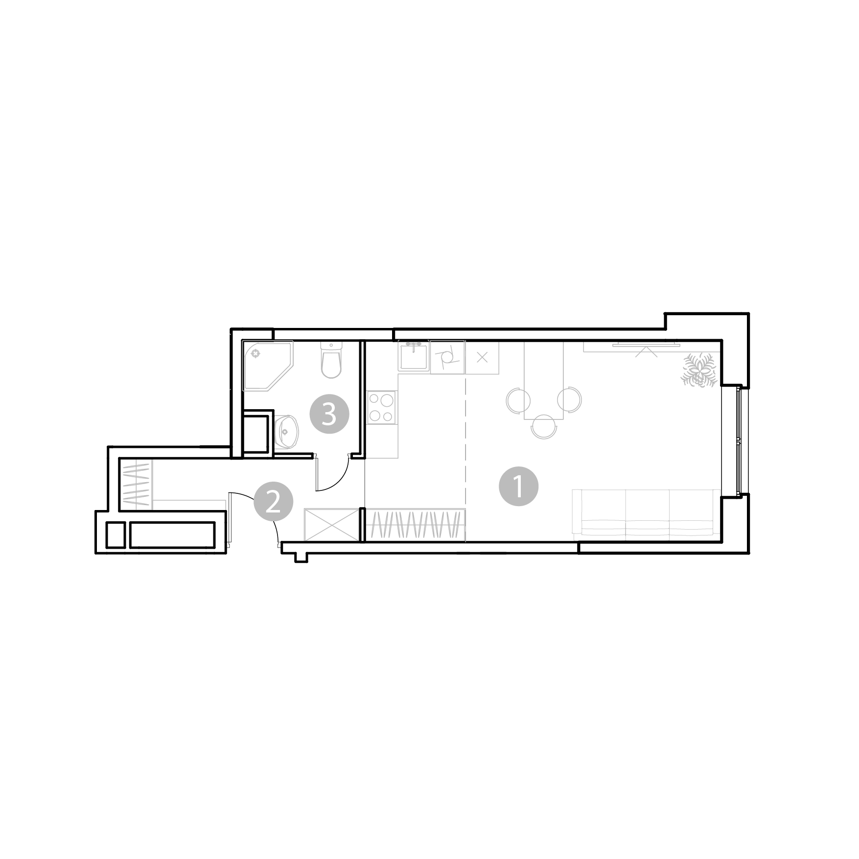 студия, 32.2 м², 2 этаж 