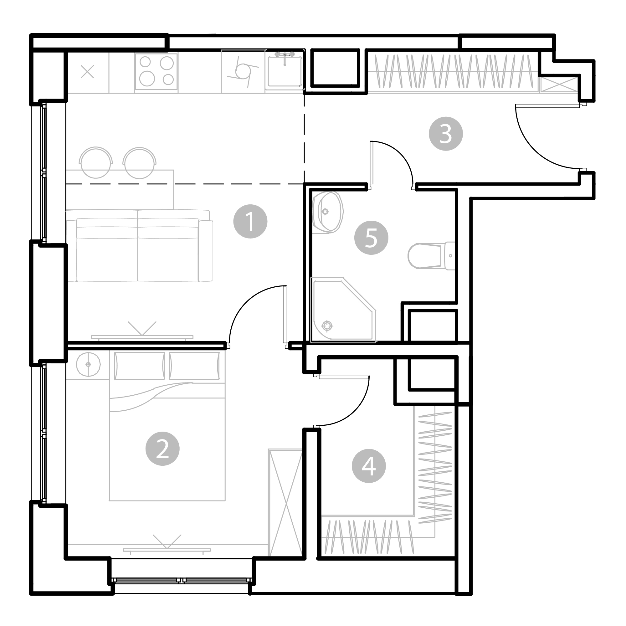 2 комн. квартира, 37.9 м², 2 этаж 