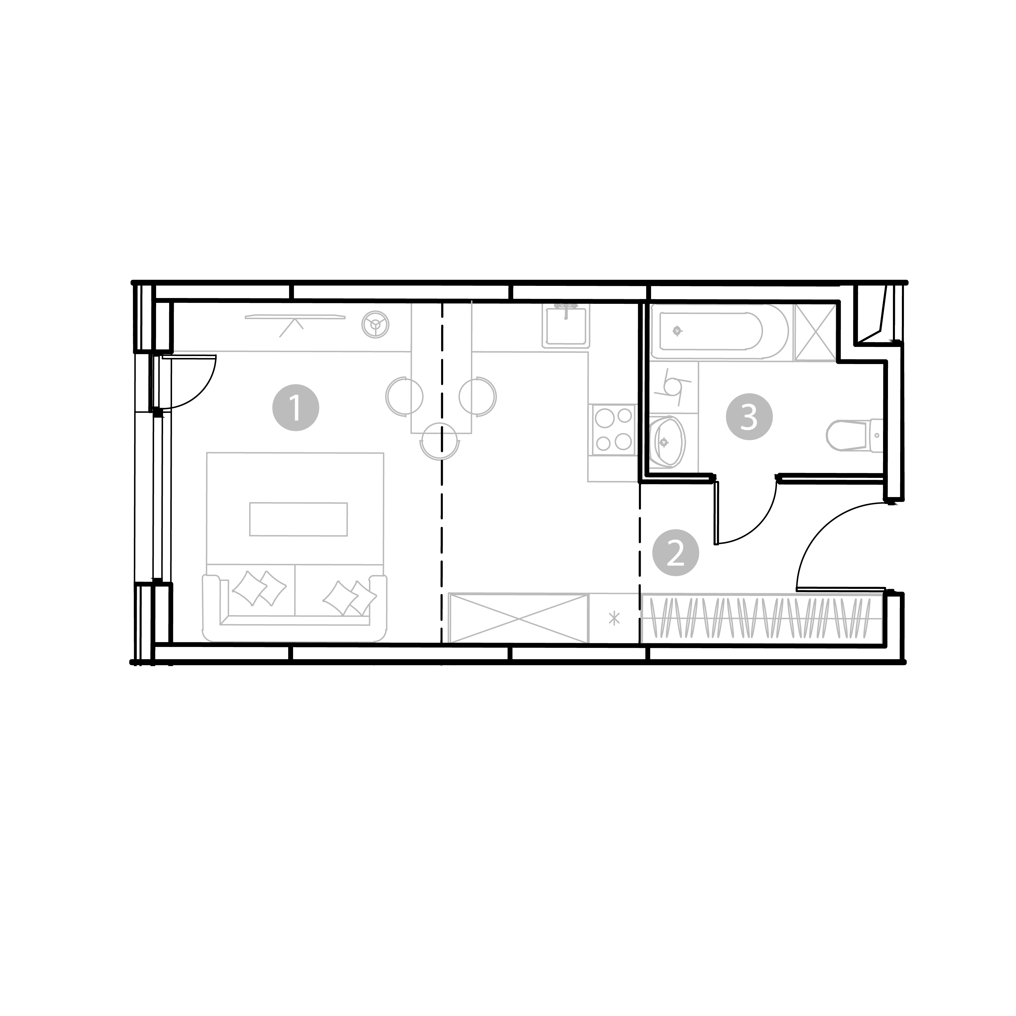 студия, 32.3 м², 2 этаж 
