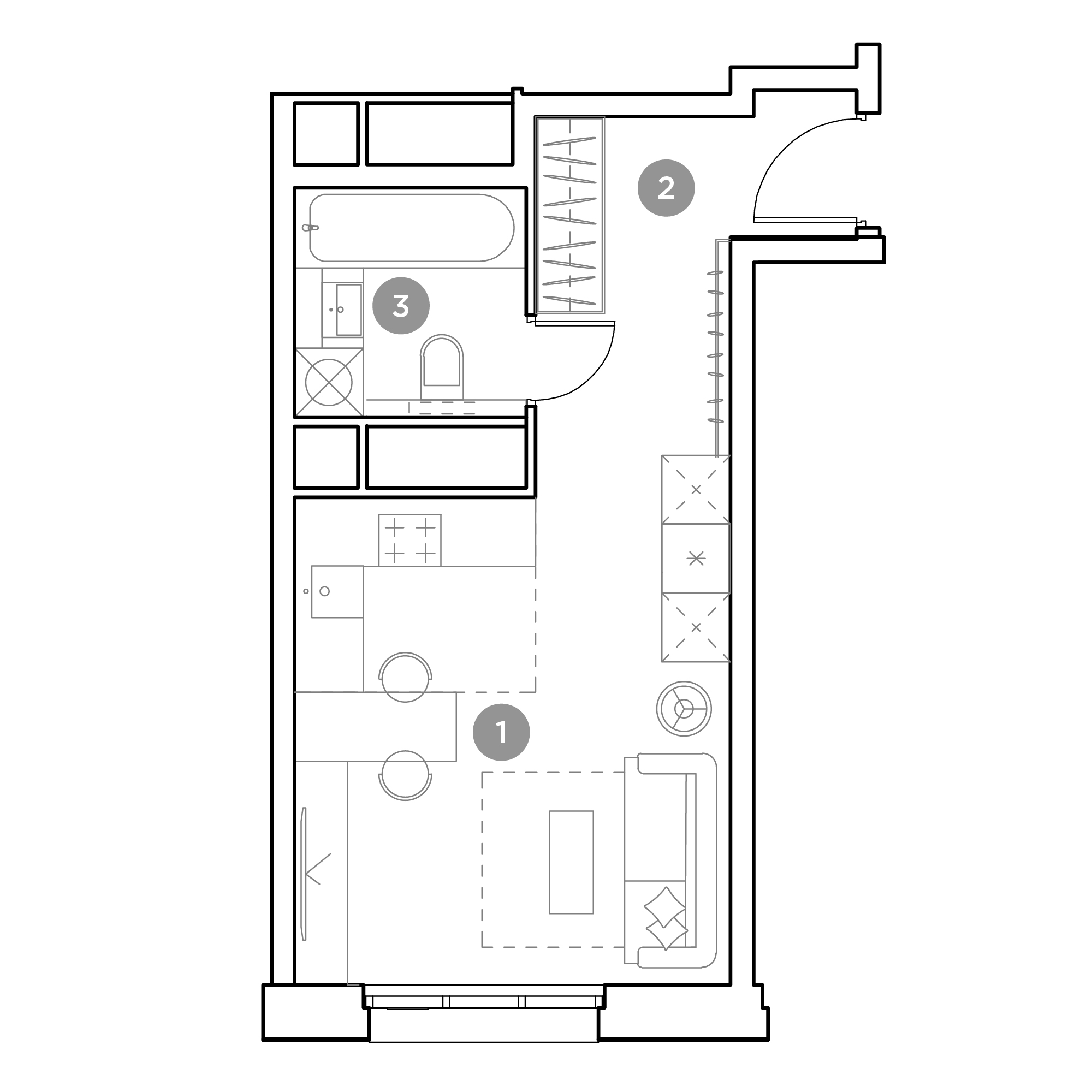 студия, 27.2 м², 13 этаж 