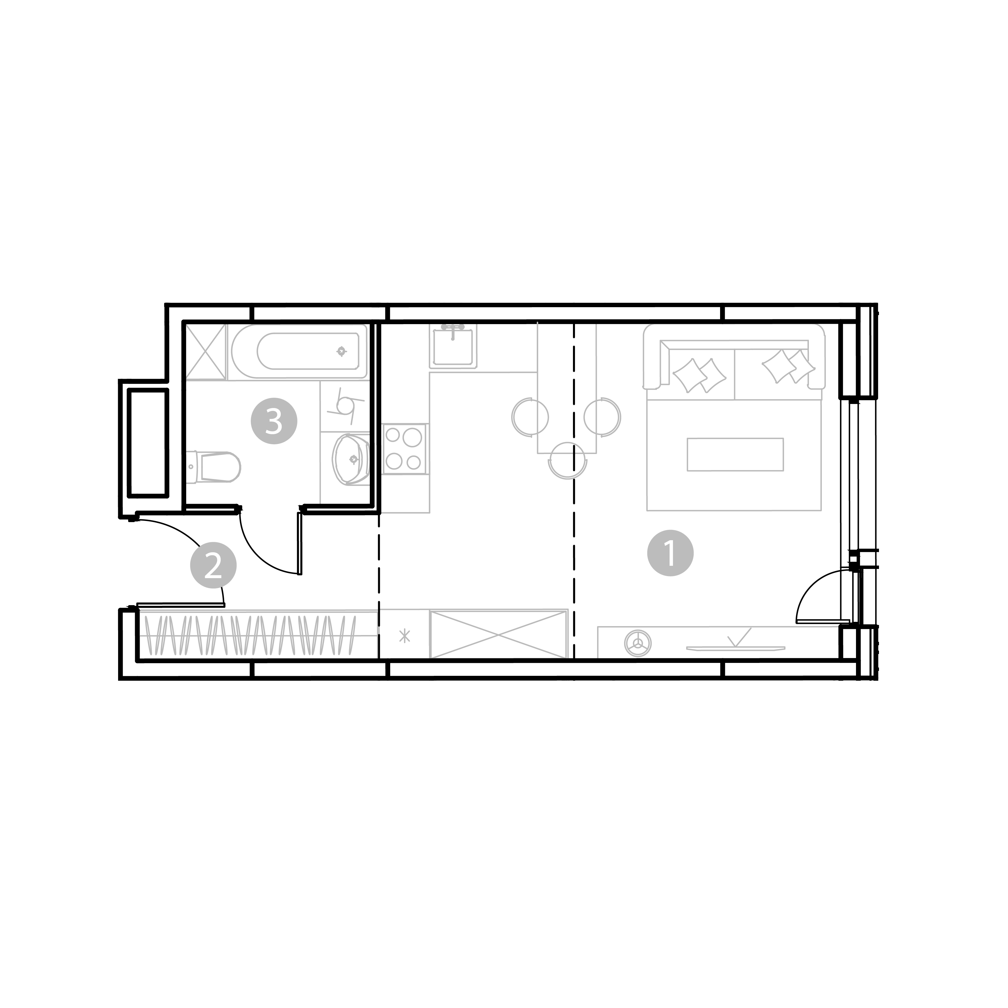 студия, 31.5 м², 9 этаж 