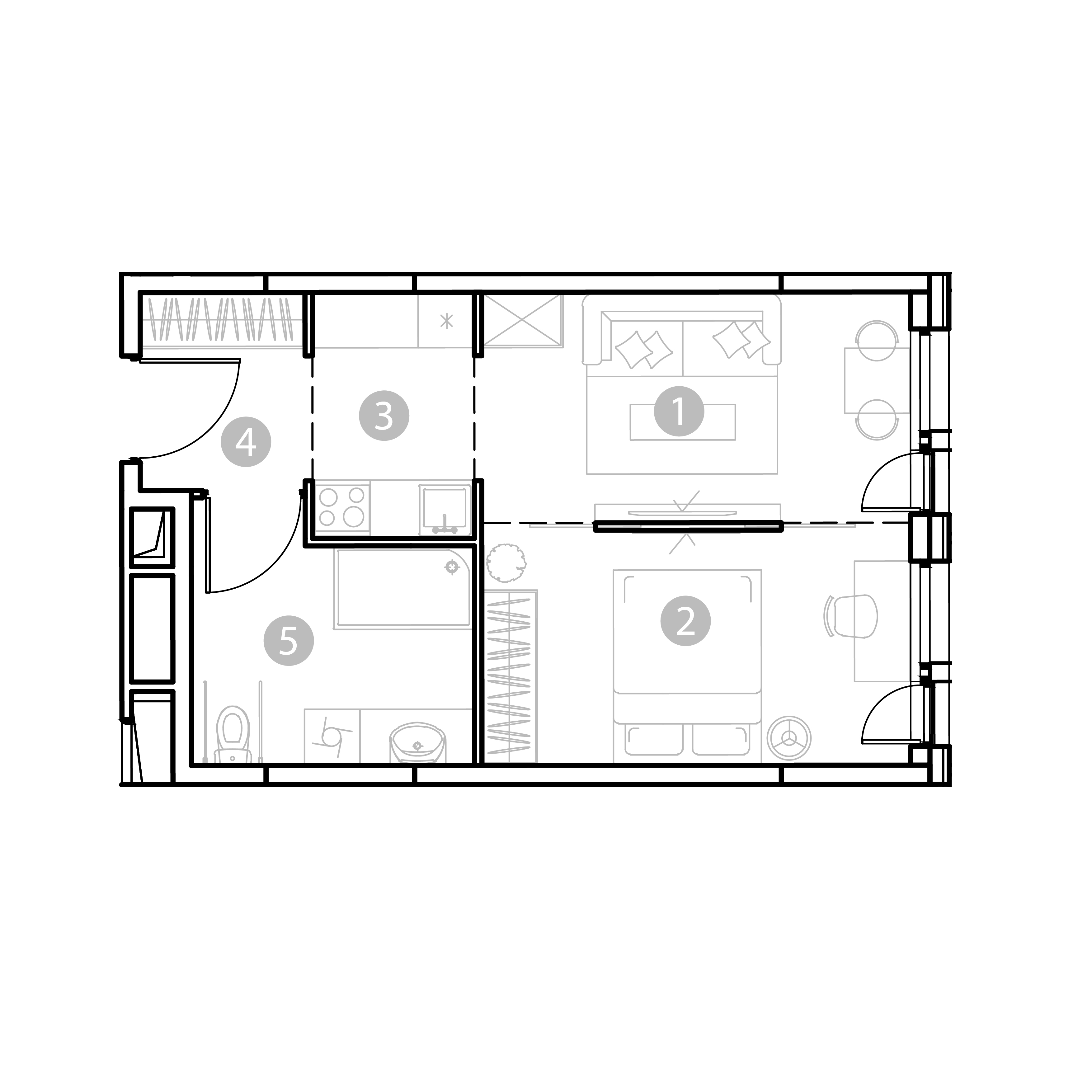 2 комн. квартира, 39.7 м², 13 этаж 