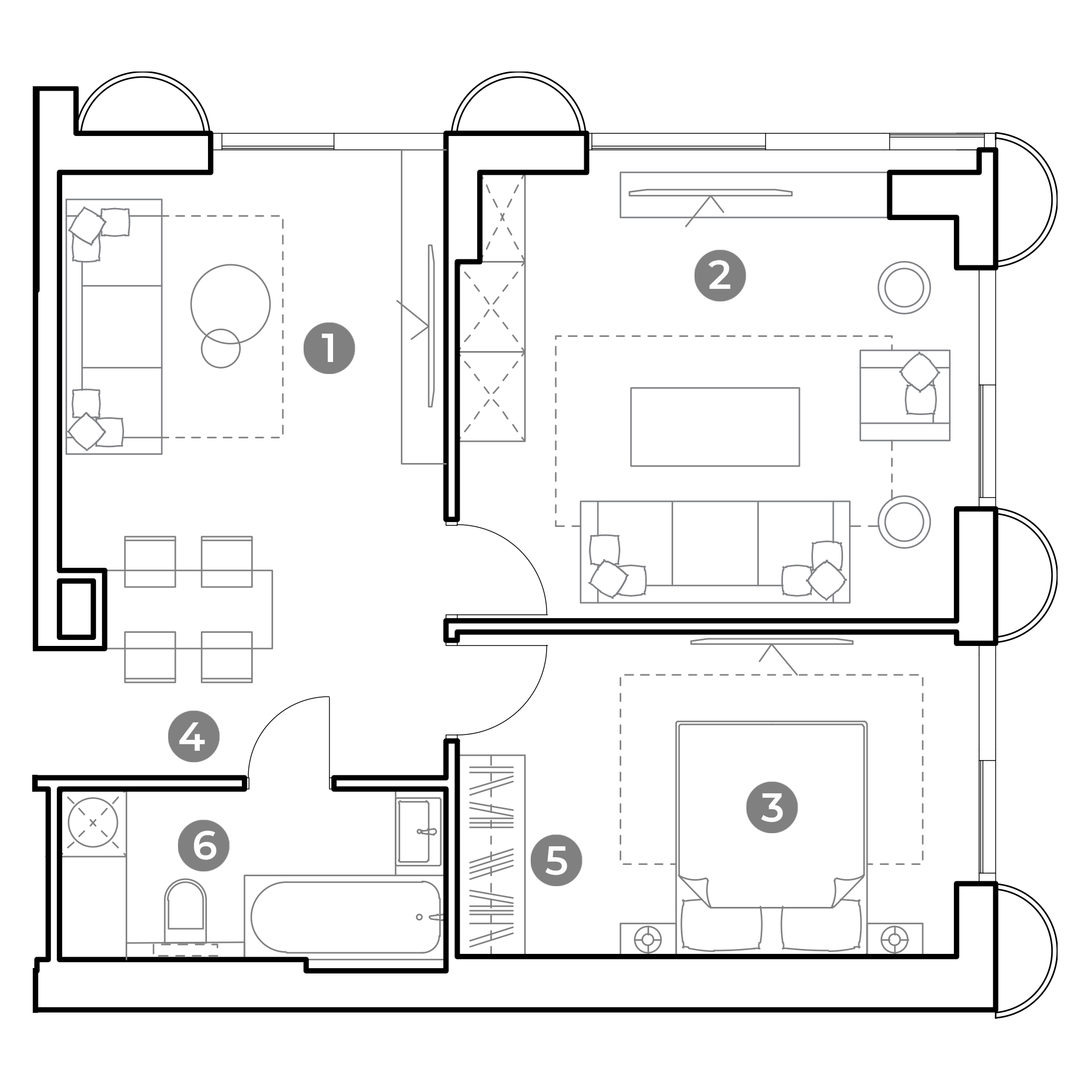 3 комн. квартира, 68.1 м², 2 этаж 
