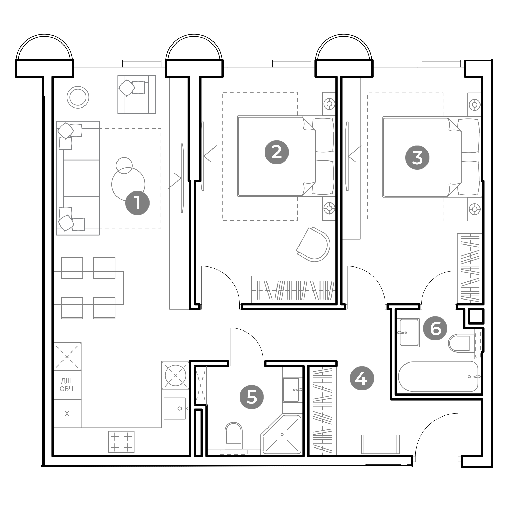 3 комн. квартира, 70.2 м², 11 этаж 